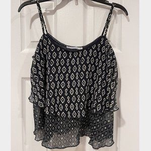 Bershka Double Lining Flowy Blouse